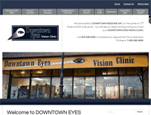 Tablet Screenshot of downtowneyesvisionclinic.com